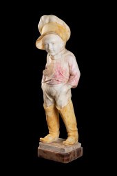 'COMME PAPA' CARVED ALABASTER