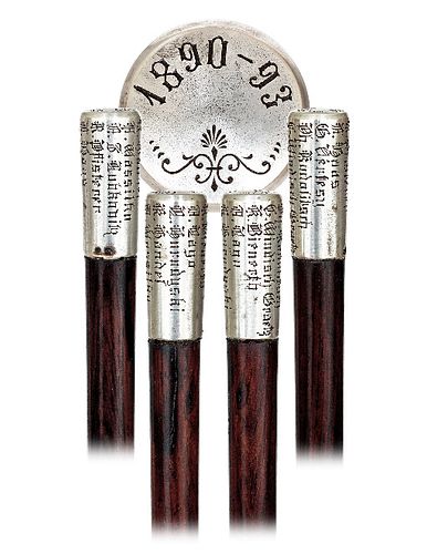 COMMEMORATIVE DRESS CANE-Dated