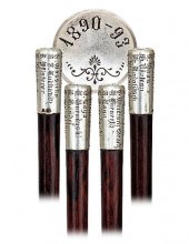 COMMEMORATIVE DRESS CANE-Dated