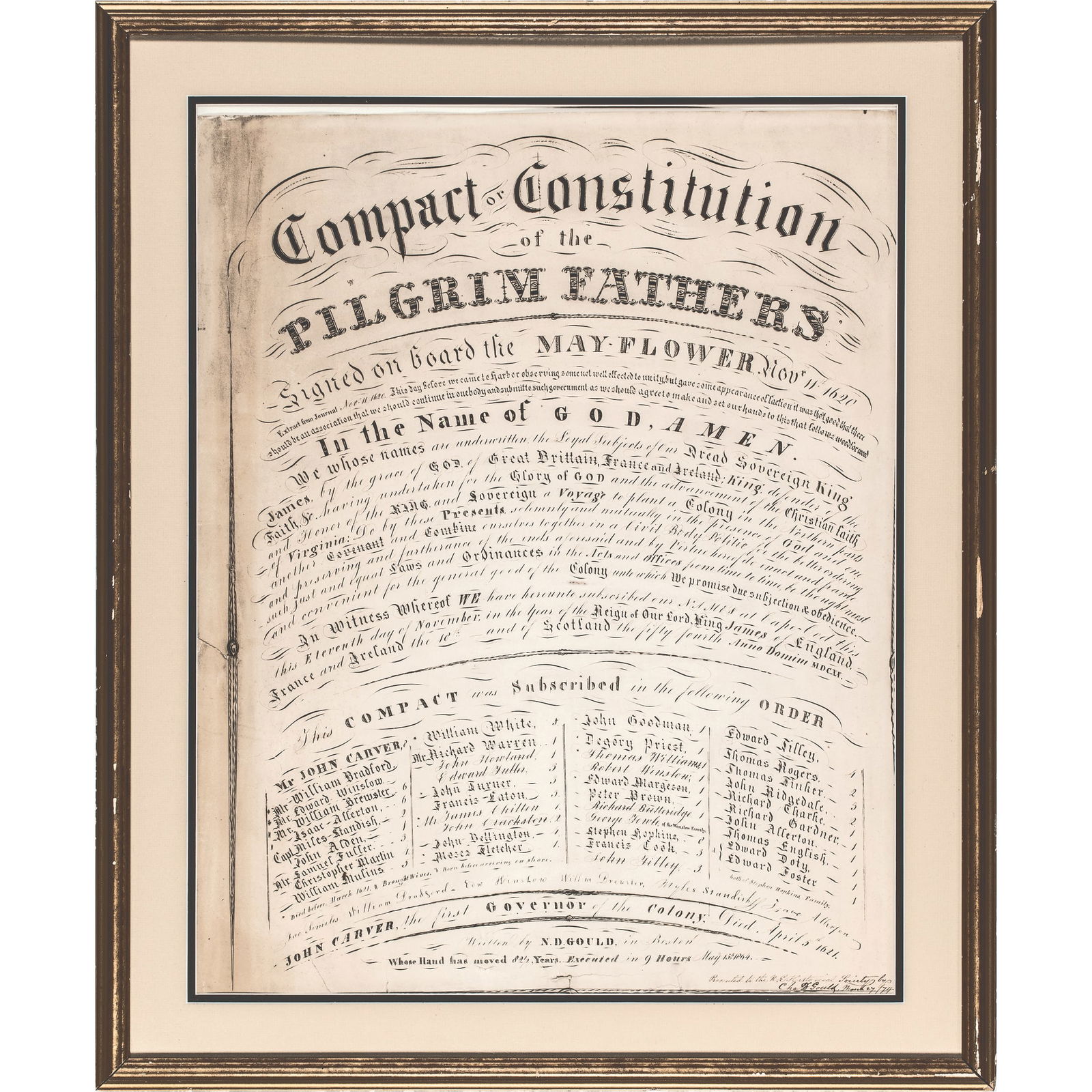 COMPACT CONSTITUTION OF THE PILGRIM