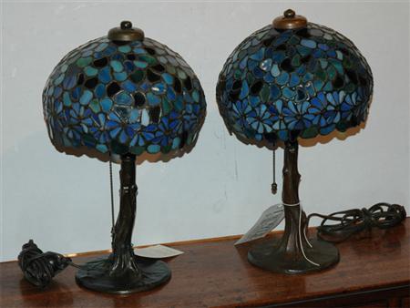 Companion Pair of Handel Leaded