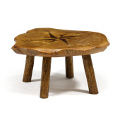 COMPASS INLAID LIVE-EDGE COFFE