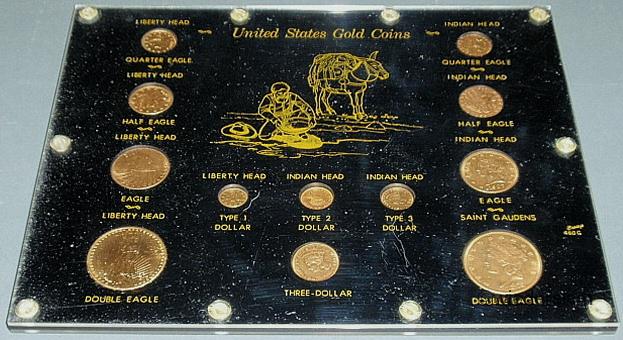 Complete American gold coin type