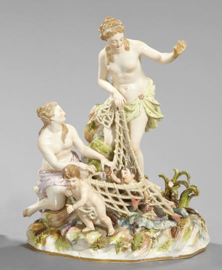Complex Meissen Porcelain Figure