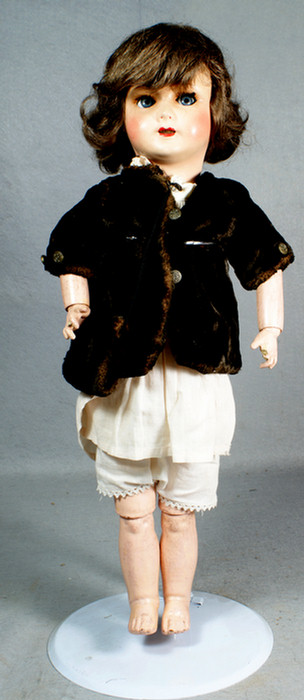 Composition sleep eye doll, jointed
