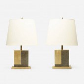 Comte. Table lamps, pair. c. 1