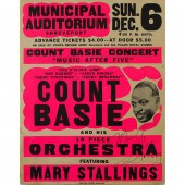 CONCERT POSTER, COUNT BASIE AN