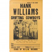 CONCERT POSTER, HANK WILLIAMS