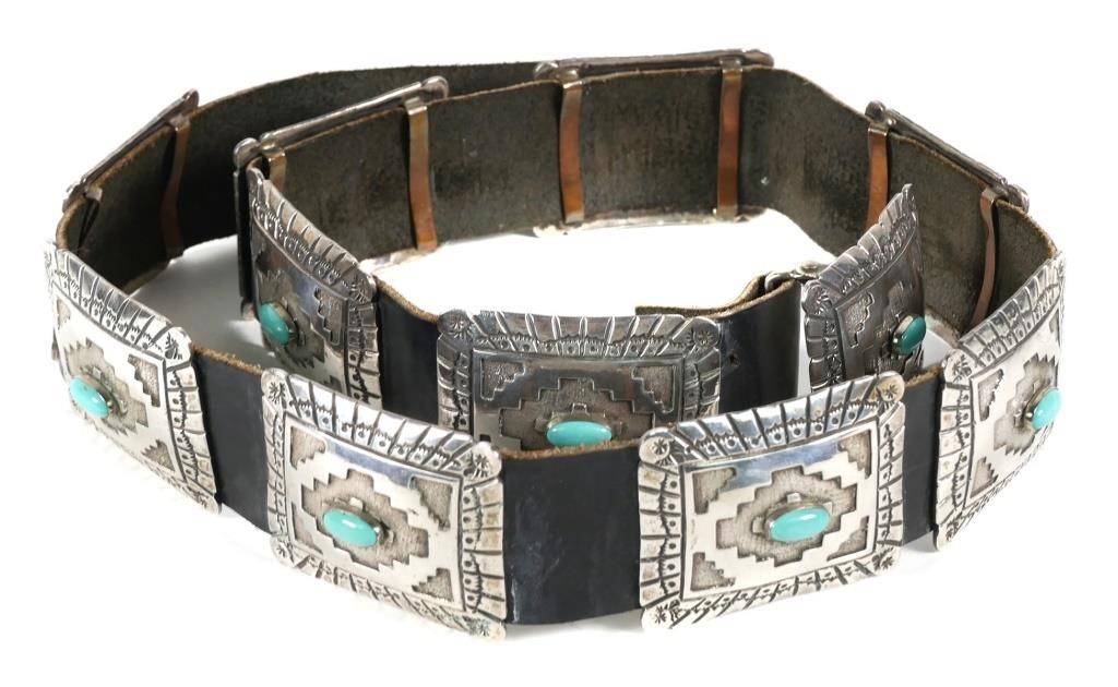 CONCHO BELT, NAVAJO, JAMES SHAYFine