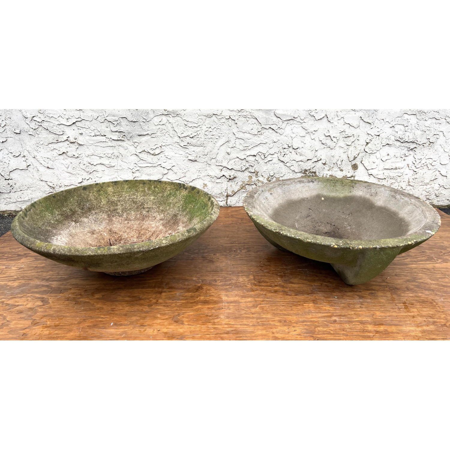 Concrete Art Deco Style Planter and