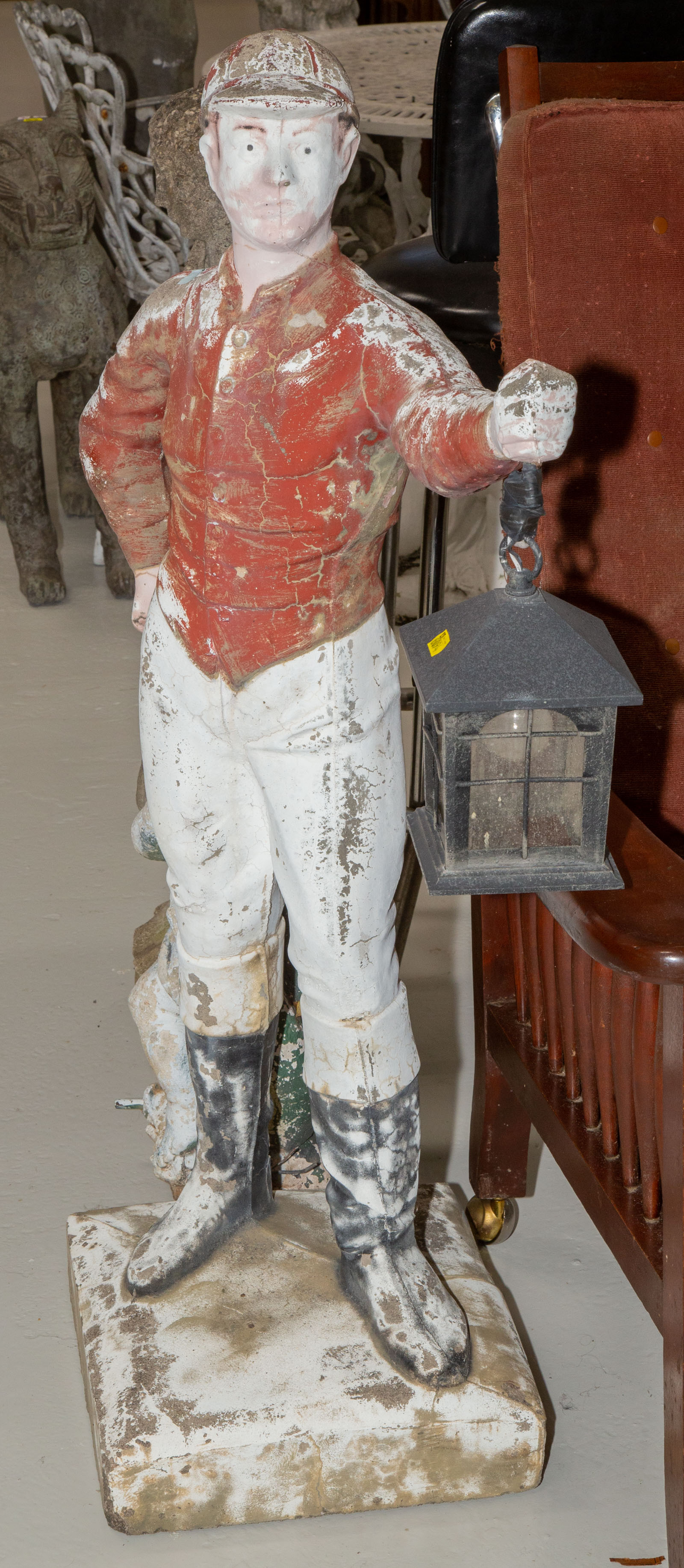 CONCRETE LAWN JOCKEY
