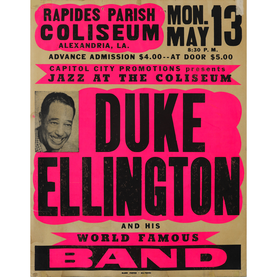 CONERT POSTER, DUKE ELLINGTON AND