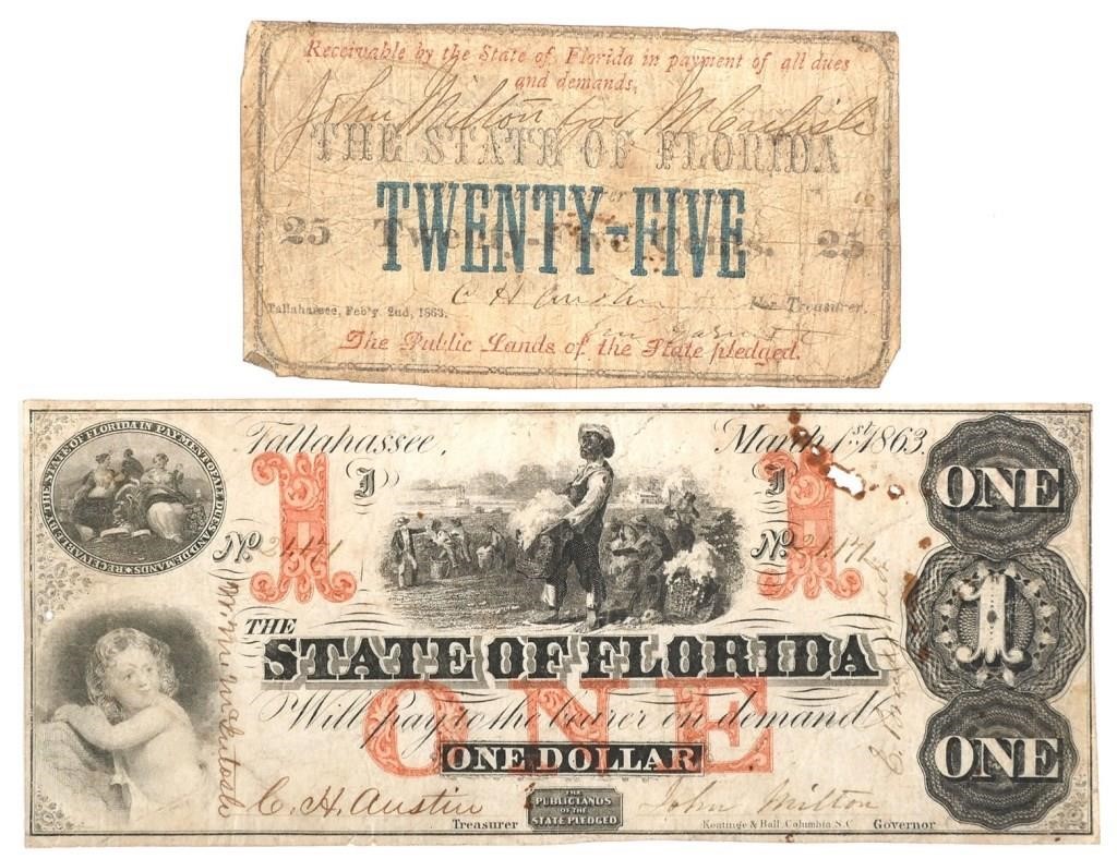 CONFEDERATE CURRENCY FLORIDA, $1