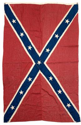 Confederate flag, machine sewn