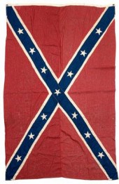 Confederate flag, machine sewn