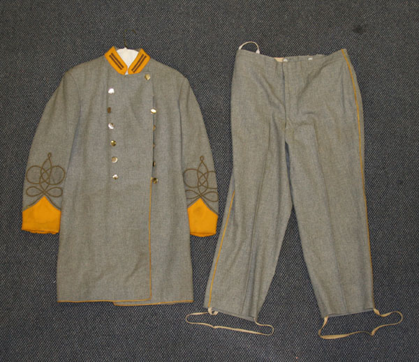 Confederate officer's uniform,