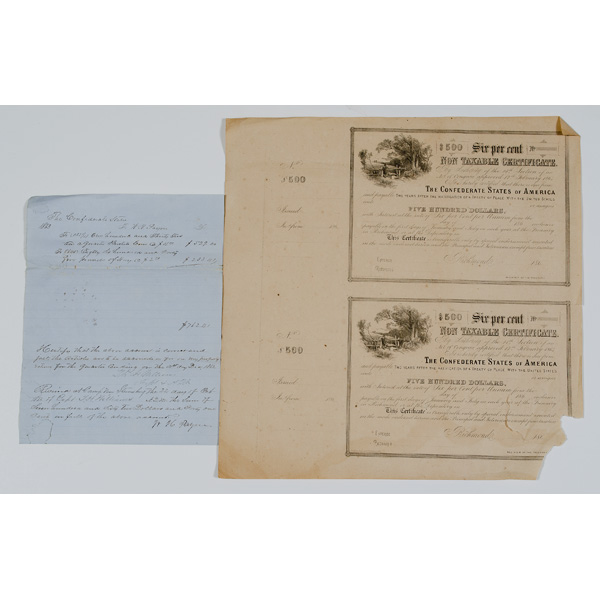 Confederate Receipt for