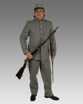 CONFEDERATE UNIFORM FROM MOVIE