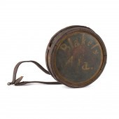 CONFEDERATE WOOD DRUM CANTEEN,