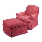 CONFETTI UPHOLSTERED RED LOUNG