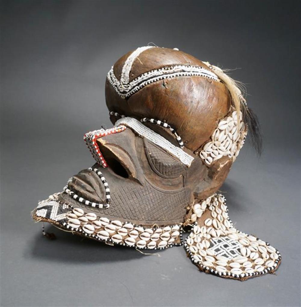 CONGOLESE COWRIE-SHELL CARVED