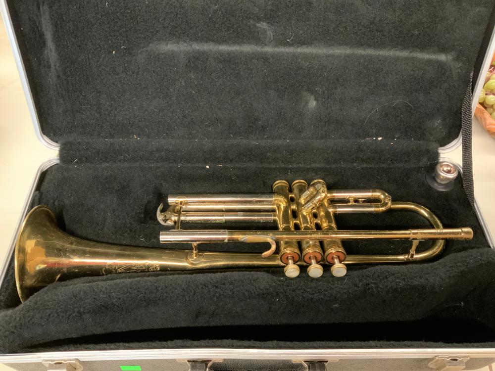 CONN BRASS TRUMPET, ENCASEDConn