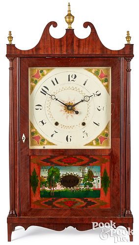 CONNECTICUT FEDERAL MAHOGANY PILLAR