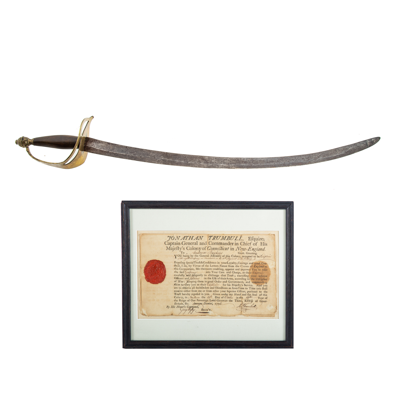 CONNECTICUT MINUTEMAN'S SWORD AND