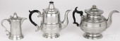 CONNECTICUT PEWTER TEAPOTS AND