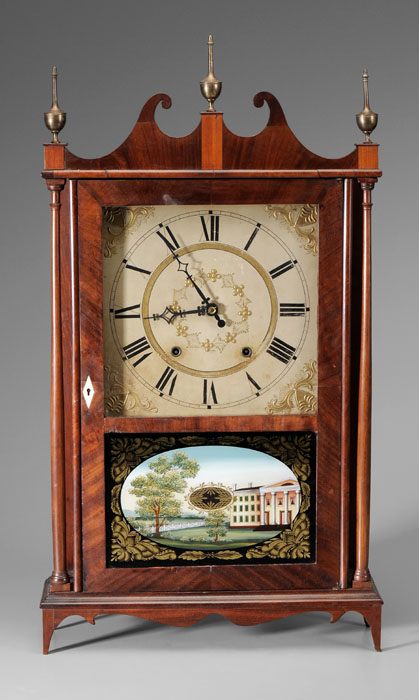 Connecticut Pillar-and-Scroll Clock