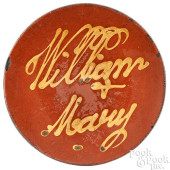 CONNECTICUT REDWARE CHARGER, 1