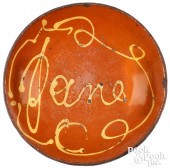 CONNECTICUT REDWARE CHARGER, 1