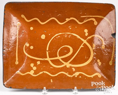CONNECTICUT REDWARE OBLONG LOAF
