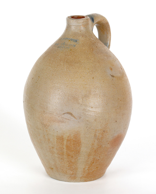 Connecticut stoneware jug 19th c.