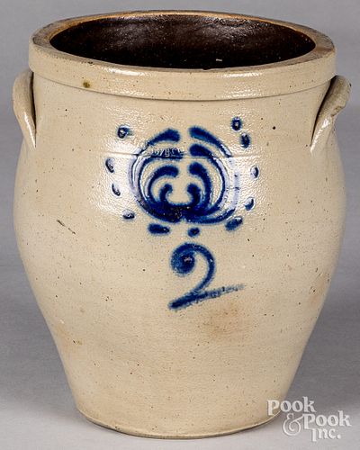 CONNECTICUT TWO GALLON STONEWARE