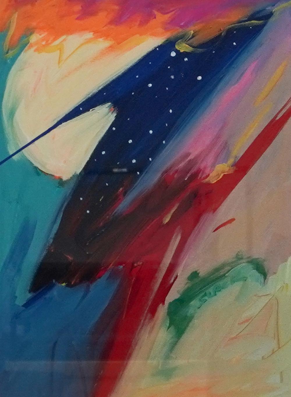 CONNIE SLACK, ABSTRACT, OIL ON
