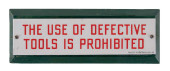 CONOCO DEFECTIVE TOOLS PORCELA