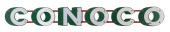 CONOCO PORCELAIN STRIP SIGN W/