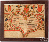CONRAD TREVITS, FRAKTUR BIRTH