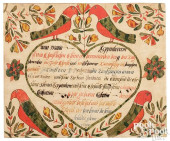 CONRAD TREVITS, FRAKTUR BIRTH