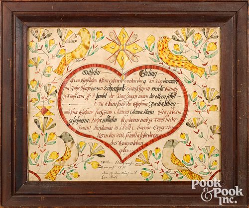 CONRAD TREVITS FRAKTUR BIRTH