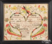 CONRAD TREVITS FRAKTUR BIRTH C