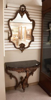 CONSOLE TABLE & MATCHING WALL