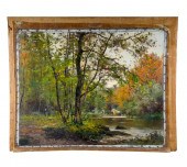 CONSTANT PAPE: RIVER LANDSCAPE