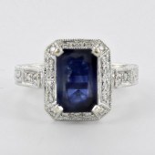 CONTEMPORARY 18K WHITE GOLD AN