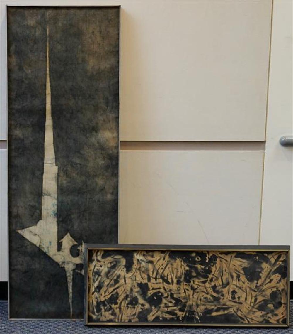 CONTEMPORARY ABSTRACTS, TWO OIL