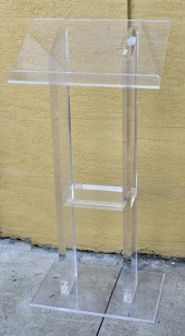 CONTEMPORARY ACRYLIC LECTERN &