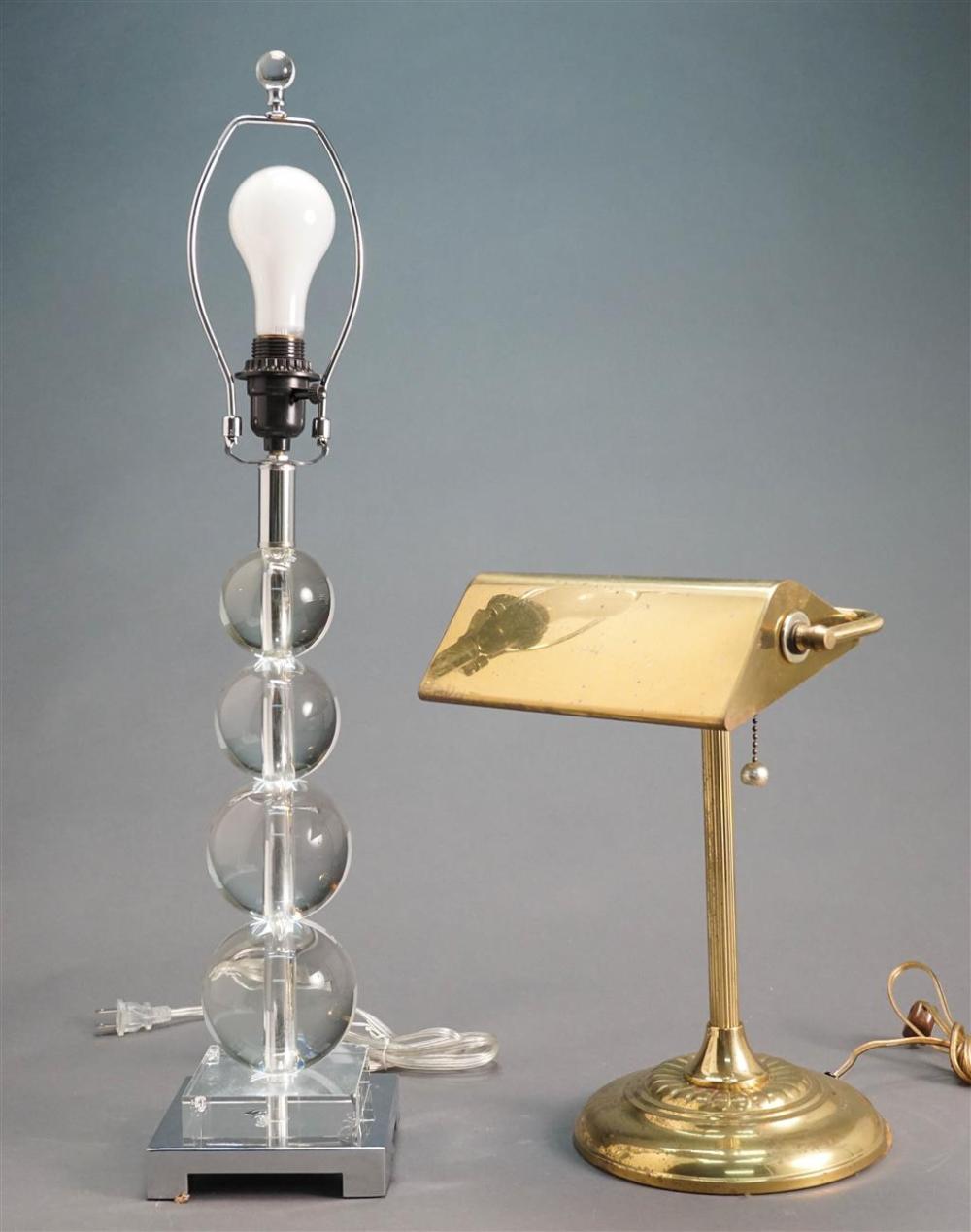 CONTEMPORARY ACRYLIC TABLE LAMP AND