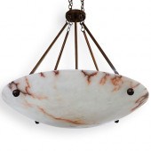 CONTEMPORARY ALABASTER CHANDEL