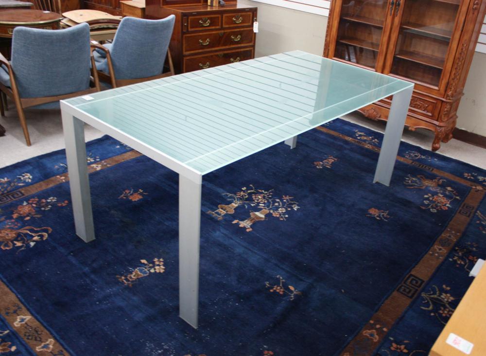 CONTEMPORARY ALUMINUM AND GLASS